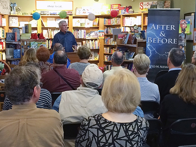 After & Before Book Launch 9.27.2015<br/>Ted M. Alexander Reading & Signing at <br/>Malaprops Bookstore/Cafe